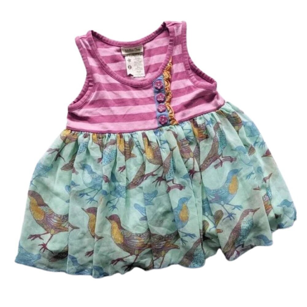 Matilda Jane 2T Fly Away With Me Tunic Top Fancy Sara Birds